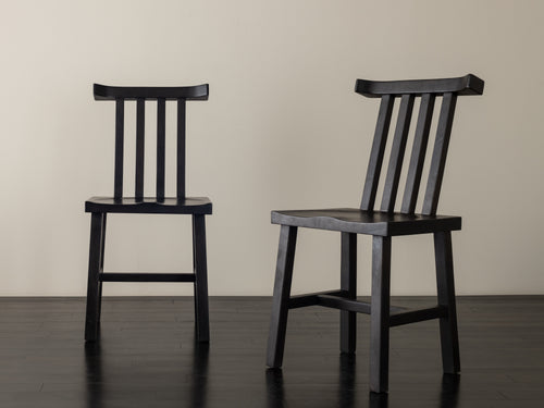 Pair of Ebony San Miguel Dining Chairs